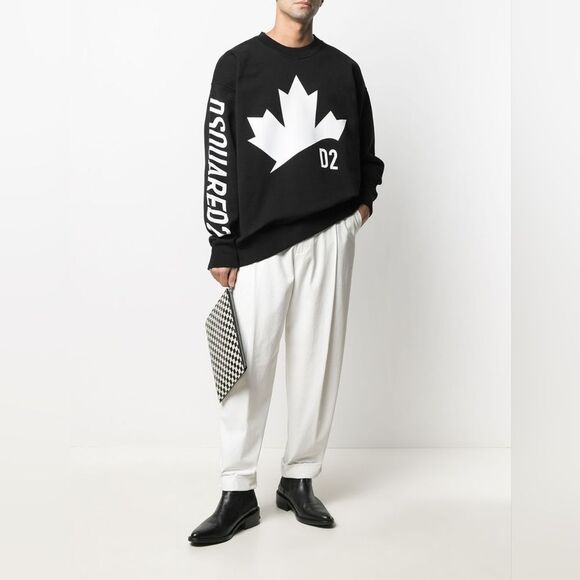 NWT DSquared2 Slouch Fit Sweatshirt - Picture 4 of 10